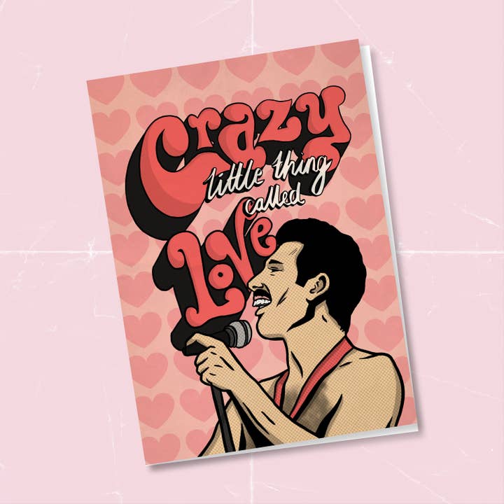 Crazy Little Thing Called Love Jubileumskort för wholesale av ArtyBurgers