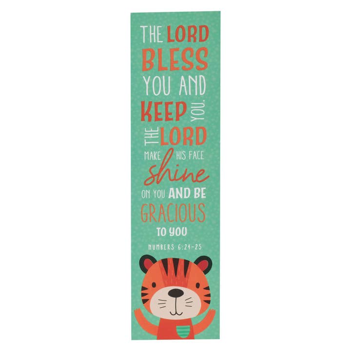 Bookmark Pack Green Tiger The Lord Bless You Num. 6:24-25 for wholesale by Christian Art Gifts