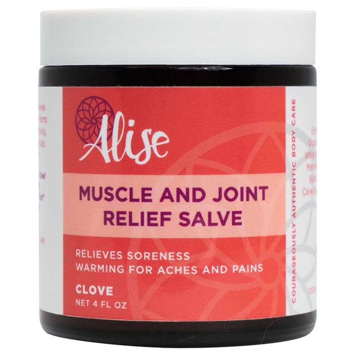 Muscle and Joint Relief Salve Warming Clove 8oz Jar for wholesale by Alise Body Care