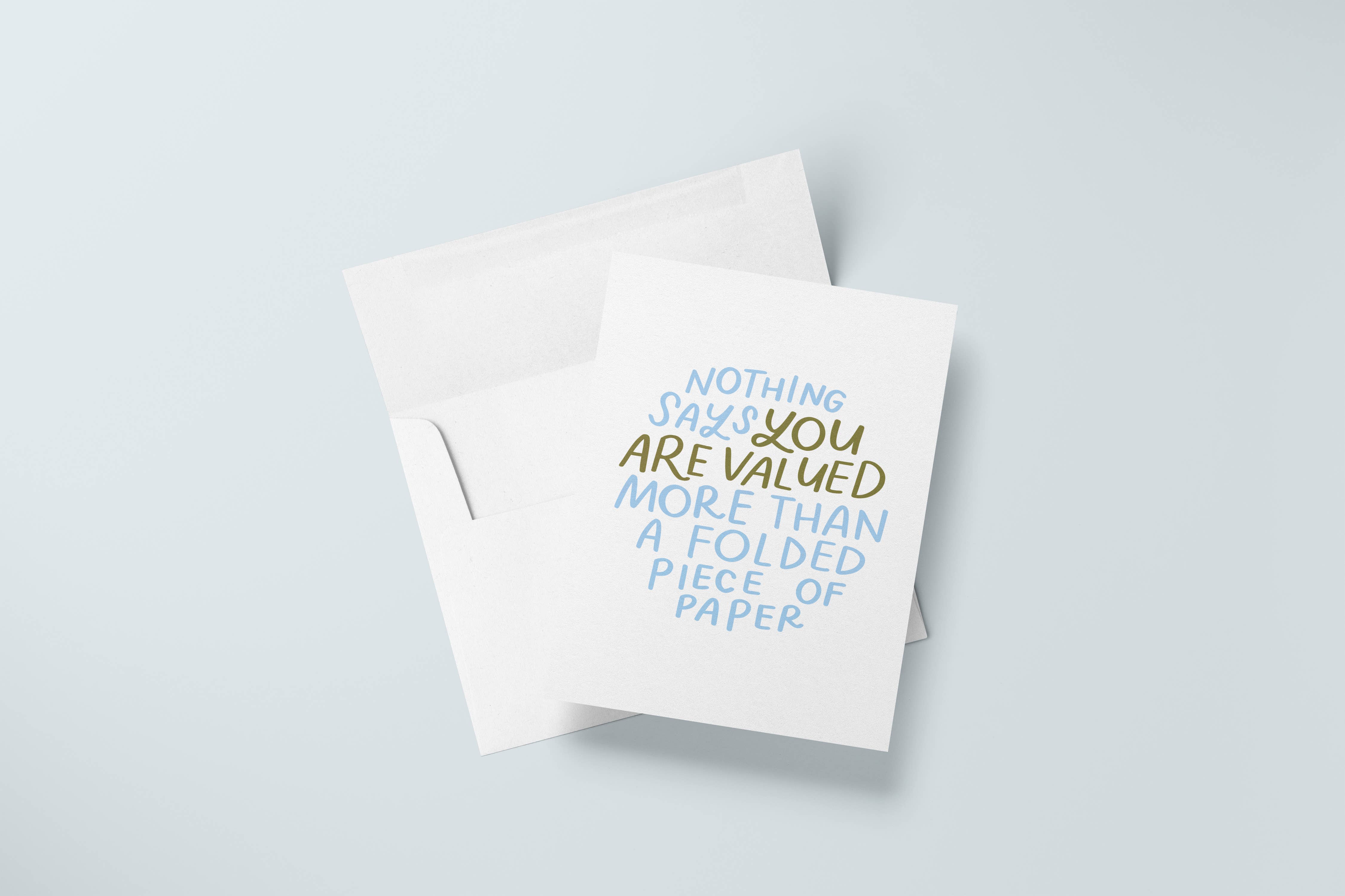 Just Follow Your Art - Vendita all'ingrosso Biglietti di ringraziamento - Biglietto di carta piegato | Biglietti di ringraziamento sarcastici2