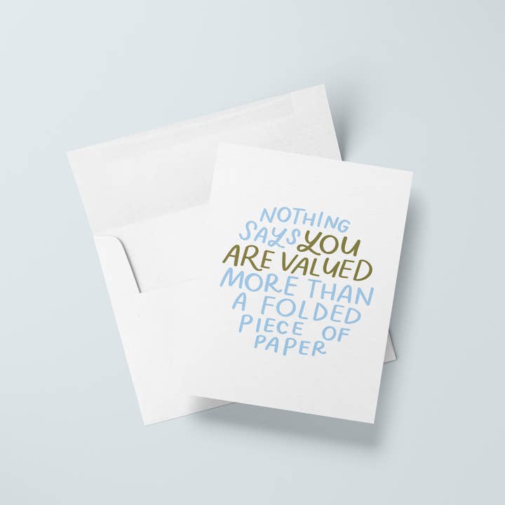 Just Follow Your Art - Vendita all'ingrosso Biglietti di ringraziamento - Biglietto di carta piegato | Biglietti di ringraziamento sarcastici2