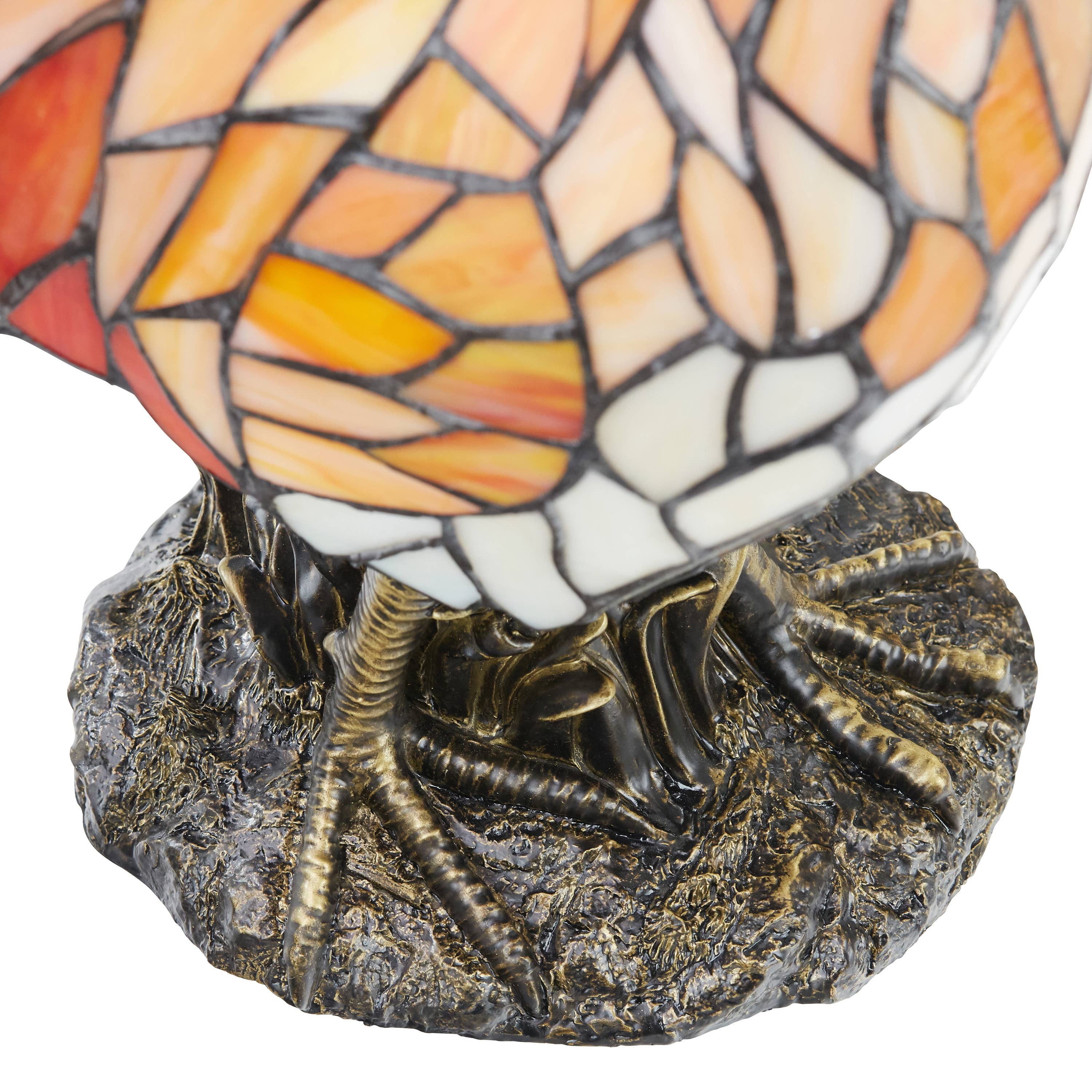 River of Goods - Wholesale Accent/Desk Lamp - 15"H Tiffany-style Rooster Multi-Color Novelty Accent Lamp11