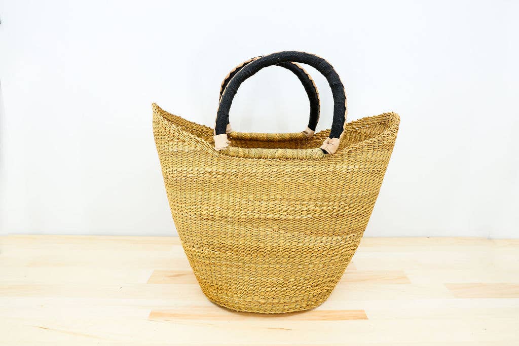 Gitzell FairTrade - Wholesale Grocery/Shopping Bag - Tote Basket Bag, U-Shopper natural1
