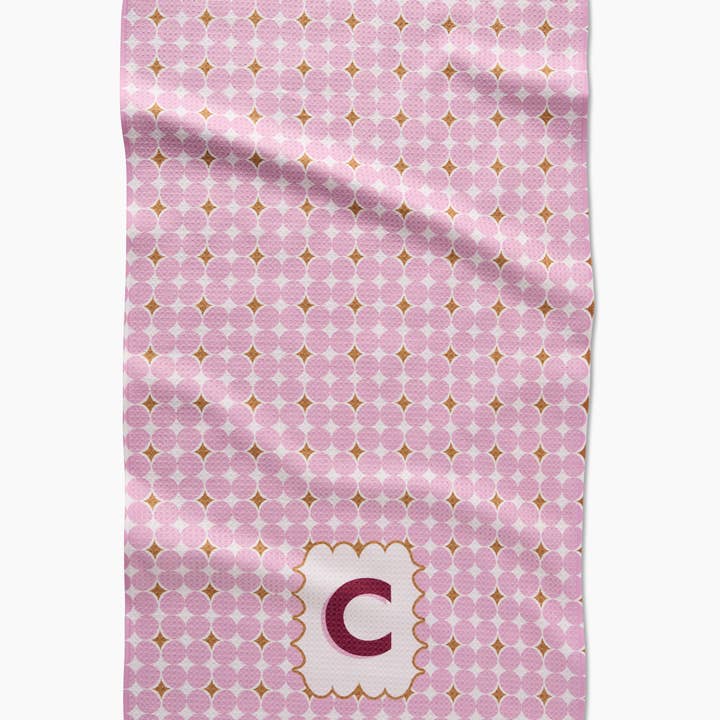Geometry - Wholesale Tea Towel - Geometry Monogram Tile Tea Towel