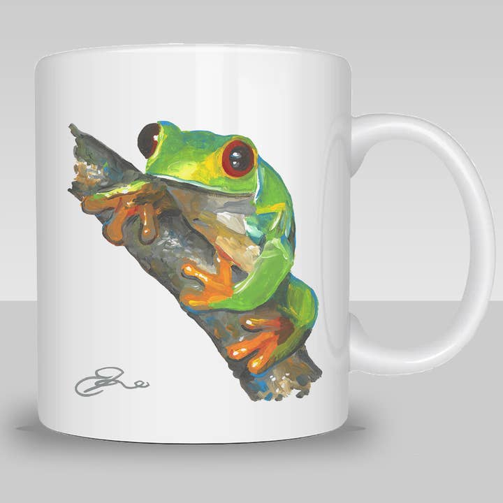 Animals – Red-eyed Tree Frog Coffee Mug for wholesale by Eric Hanson Artwork
