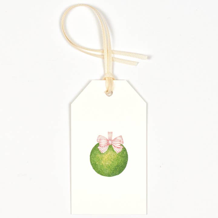 Gift Tags - Holiday Kissing Ball - Packet of 5 for wholesale by Goose Lane Designs