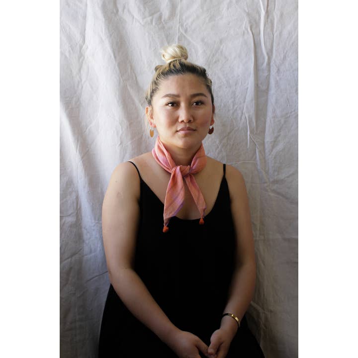 Rover & Kin - Wholesale Bandana - Women's - Berry Jamdani Bandana6