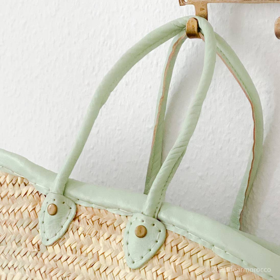 dear Morocco - Wholesale Beach Bag - French market basket // Moroccan /  with long leather handle9