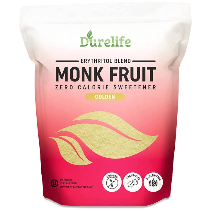 Durelife Golden Monk Fruit Sweetener, 1:1 Sugar Replacement, for wholesale by Durelife