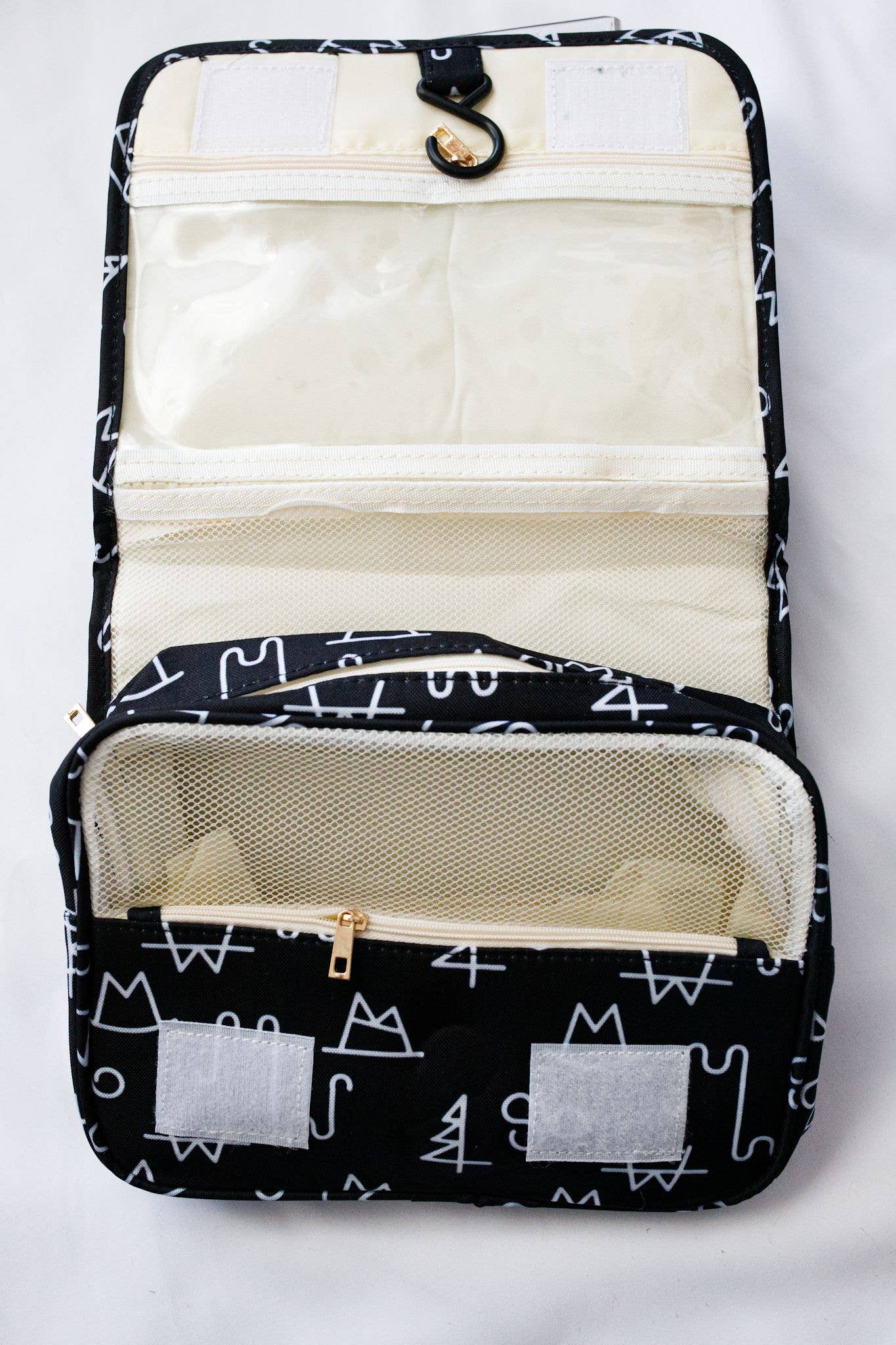 The Front Porch Label - Wholesale Toiletry Bag - Women's - Black Brand Shower Tote2