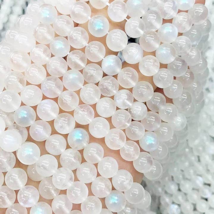 Artisans de Madagascar - Wholesale Beads - EXTRA AAA Moonstone Beads with Reflections
