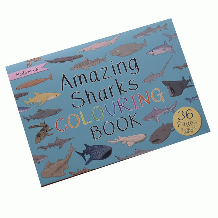 Button & Squirt – wholesale Colouring book – Child & baby – Amazing Sharks Colouring Book