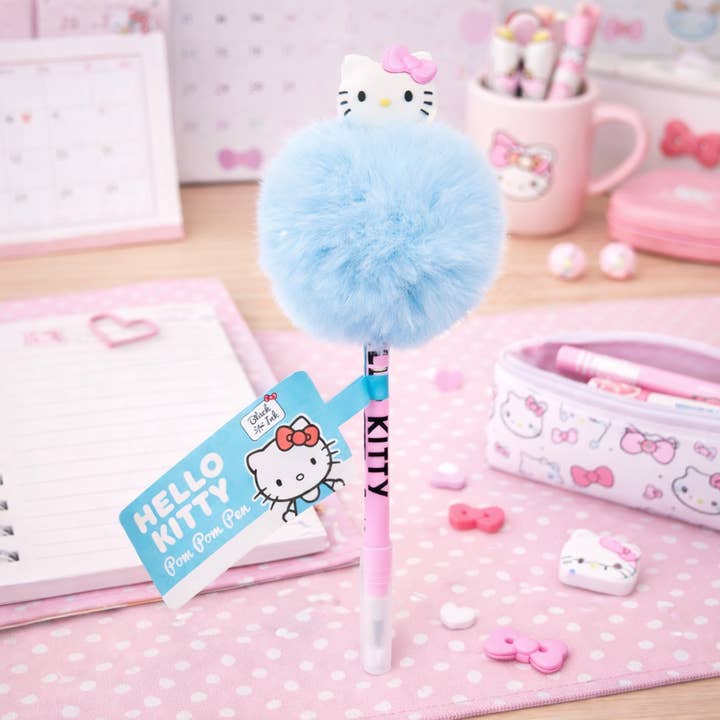 Stylo à pompon Hello Kitty Sanrio pour la vente par Mad Monkey GmbH