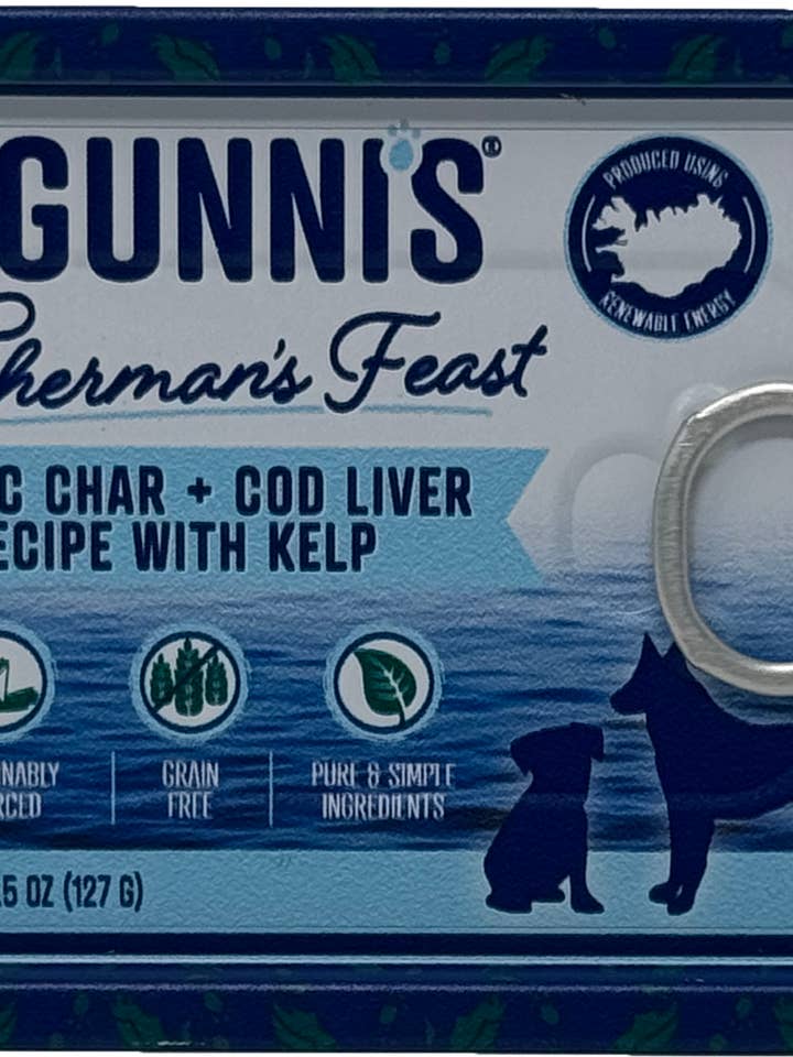 ARCTIC CHAR & COD LIVER RECIPE W/ KELP FOOD TOPPER FOR DOGS for wholesale by Gunni's Pet