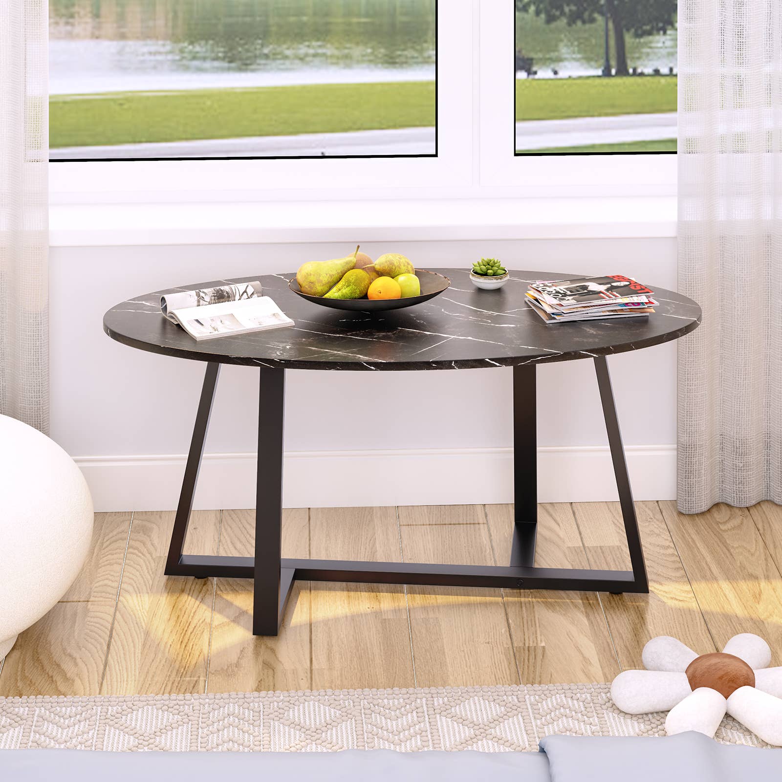 Three Star IM/EX Inc. - Wholesale Coffee Table - 40X20X17.5 OVAL COFFEE TABLE1