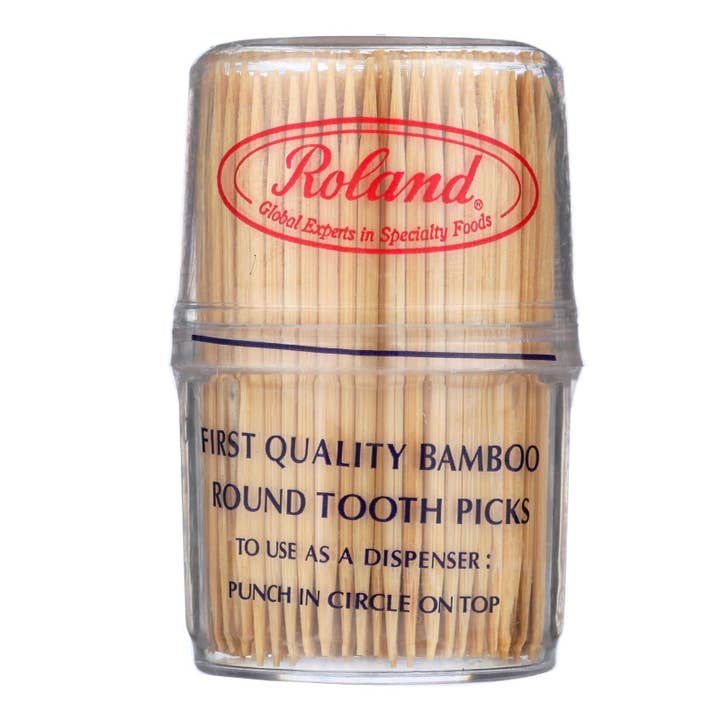Everyday Supply Co - Wholesale Toothpick - Roland Bamboo Toothpicks - Round - Case of 12 - 300 Count