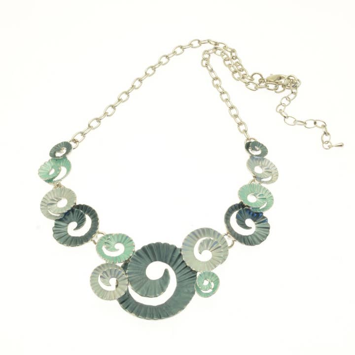 Green Ammonite Necklace for wholesale by Miss Milly Limited