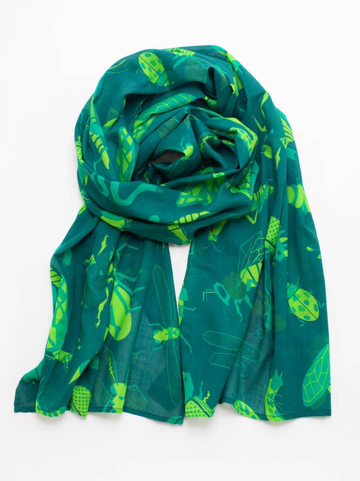 Retro Insects Scarf (Case of 4) for wholesale by Cognitive Surplus