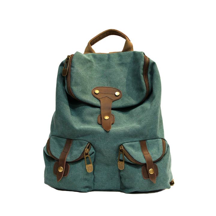 ZEDE PARIS - Vente Sac à dos – femme - SAINT-PAUL - Sac à dos en toile et cuir30