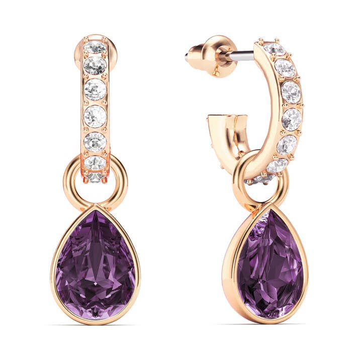 Petite Teardrop IRIS Crystals Drop Earrings Rose|S-2017-AIRS for wholesale by My Jewellery Story