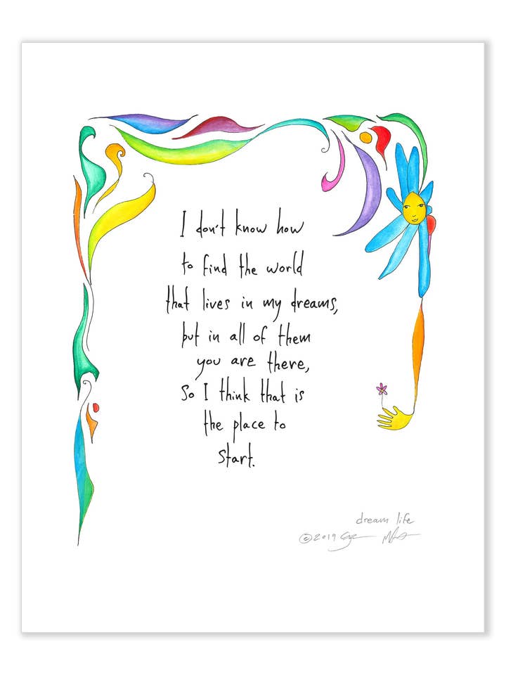 Dream Life 11x14 Art Print for wholesale by StoryPeople