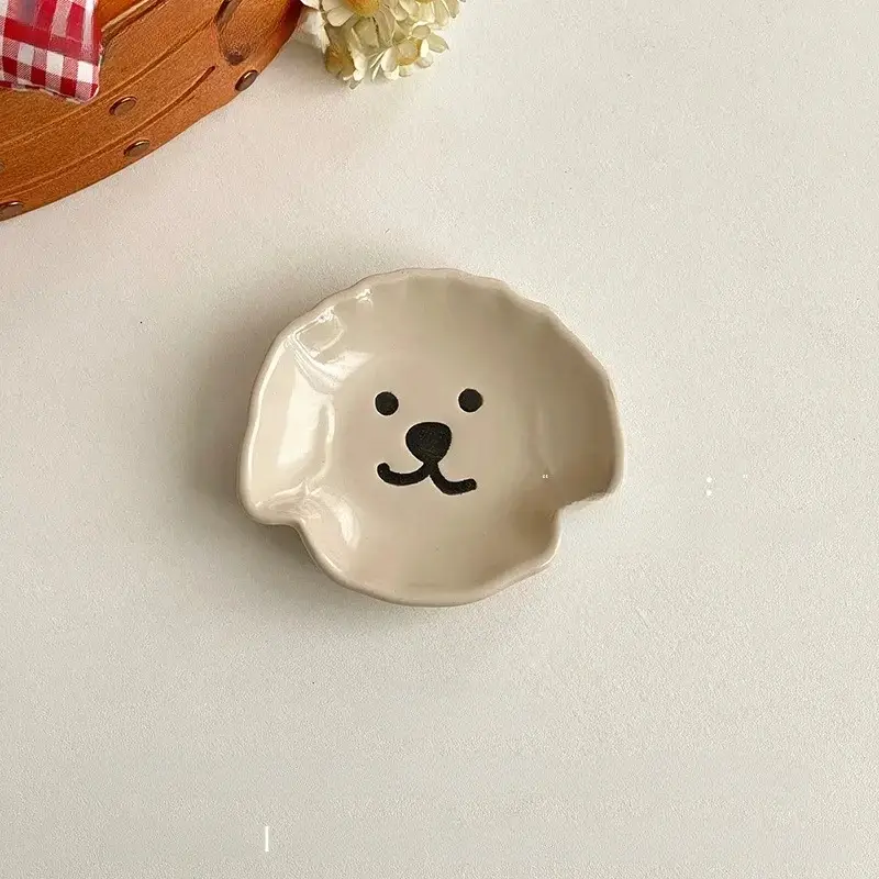Otterware – wholesale Condiment/dip bowl – Cute Ceramic Dog & Bear Dipping Dishes (6 Styles)0