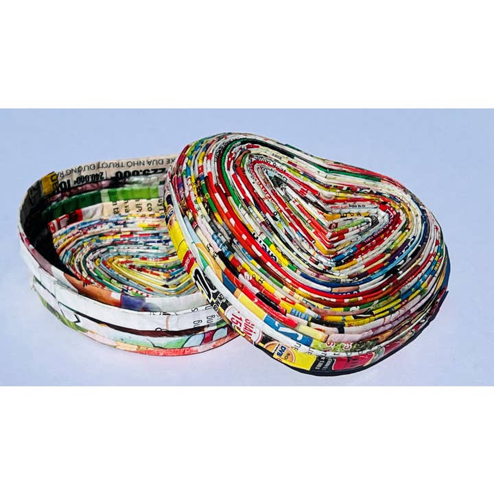 The Upcycled Paper Company - Wholesale Jewellery box/organiser - Heart Box w/ Lid - Recycled Paper 7