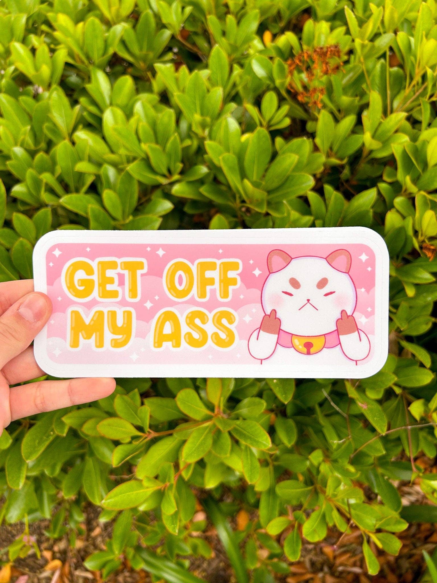 Hollandaize Art – Engroshandel Klistermærke – Gå Af Min Røv Puppycat Bumper Sticker3