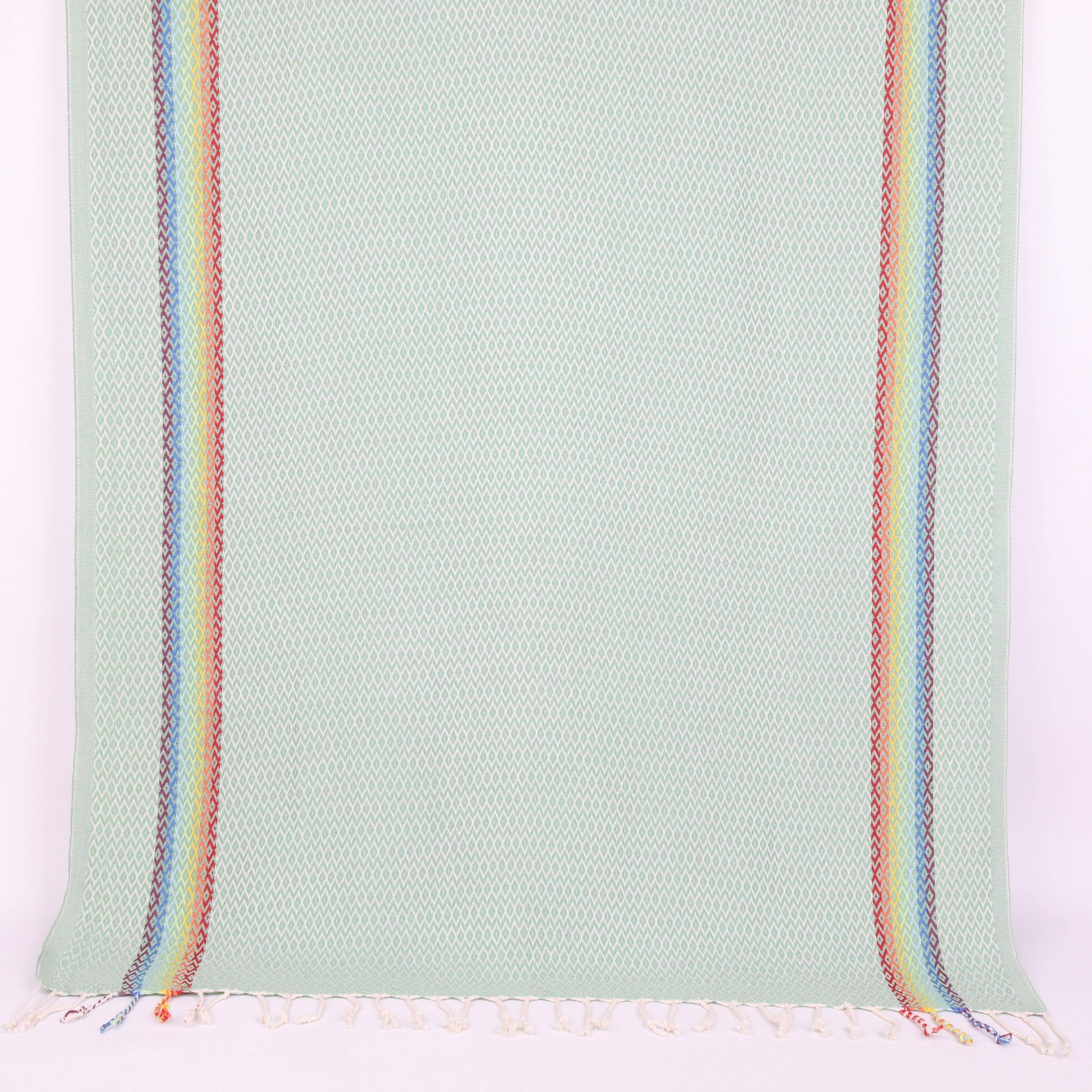 Anatolia Loom - Wholesale Beach Towel - Woven Turkish Cotton Towel with Rainbow Ethnic Detail11