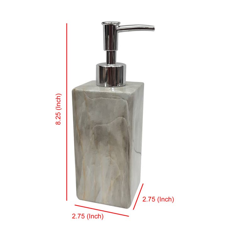 nu steel - Wholesale Soap Dispenser - Marble Resin Soap/Lotion Pump4