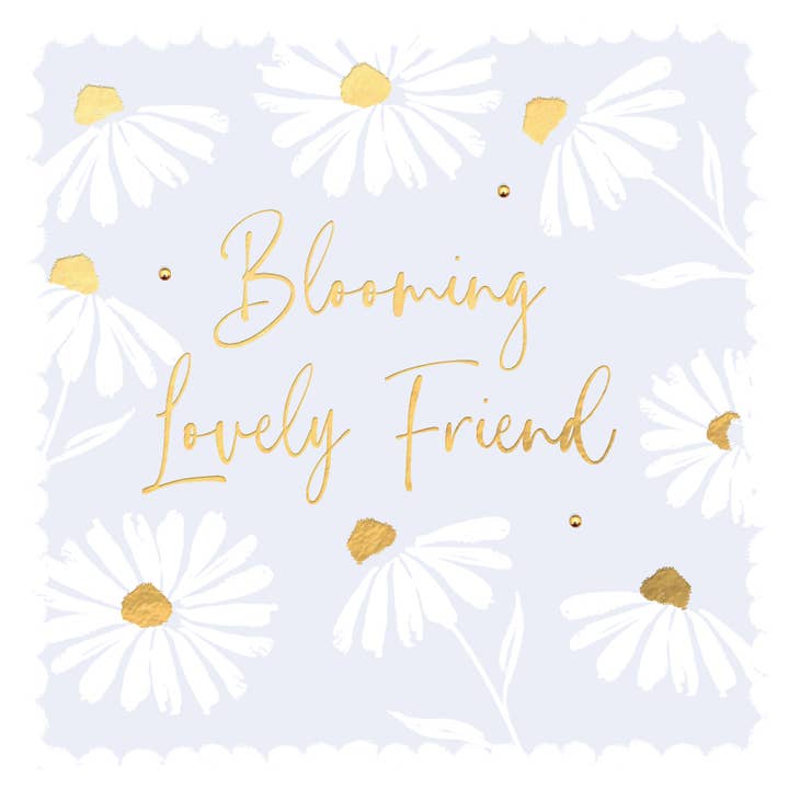 Tarjeta de felicitación hecha a mano de Blooming Lovely Friend para venta al por mayor de The Handcrafted Card Company