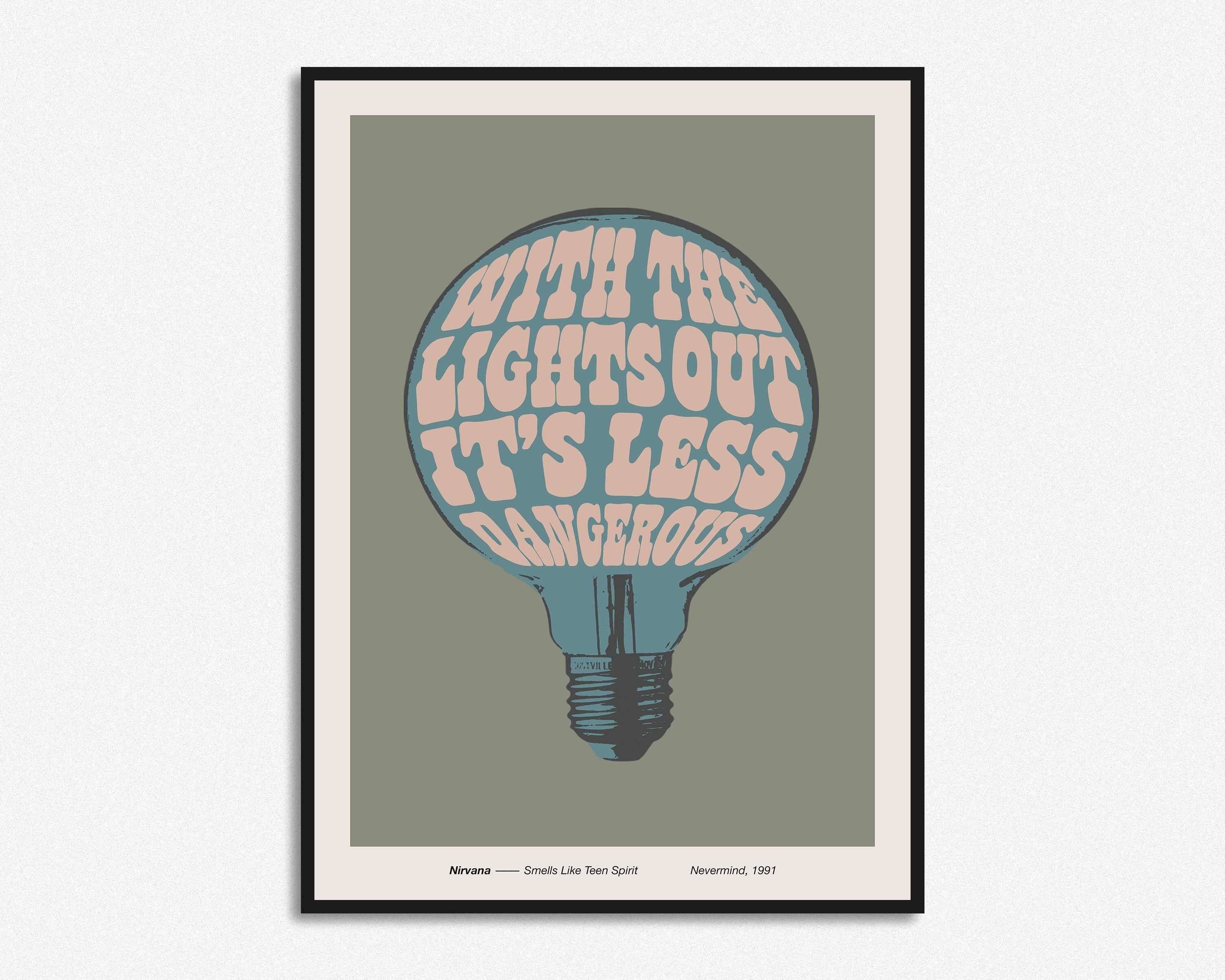 HollieGraphik - Wholesale Art Print - With The Lights Out It's Less Dangerous  Print4