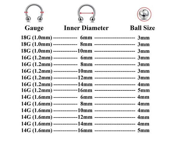 Bodytrend - Wholesale Nose Ring - TITANIUM-CIRCULAR BARBELL (CBB),HORSE SHOE RING,SEPTUM RING5