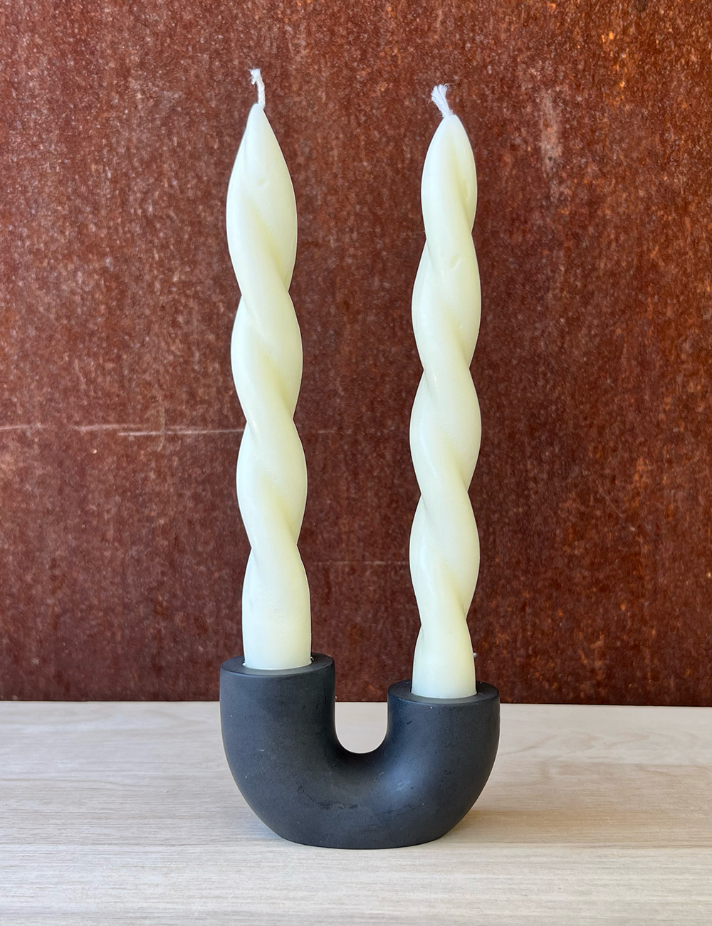 Well Hello Studio - Wholesale Candle Holder - Earth Tone U-Shape Candle Holder0