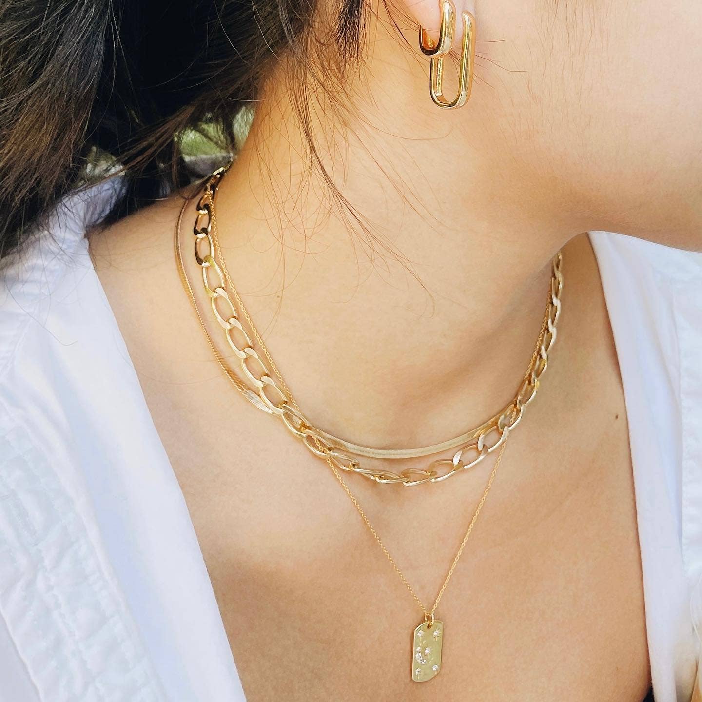 Something Silver – wholesale Kedjehalsband – 3 mm fiskbenslänk i kedja2