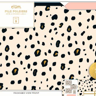 Elum Designs - Wholesale Folders - DESK, Leopard Perfect - File Folders 0