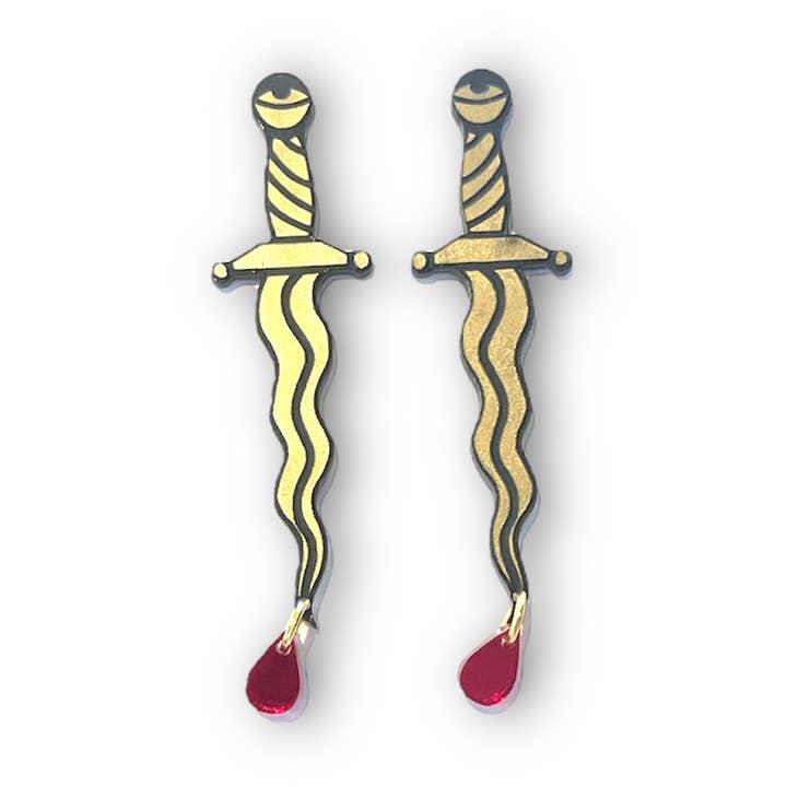 Brincos Dagger Stud por atacado de Stof Studios