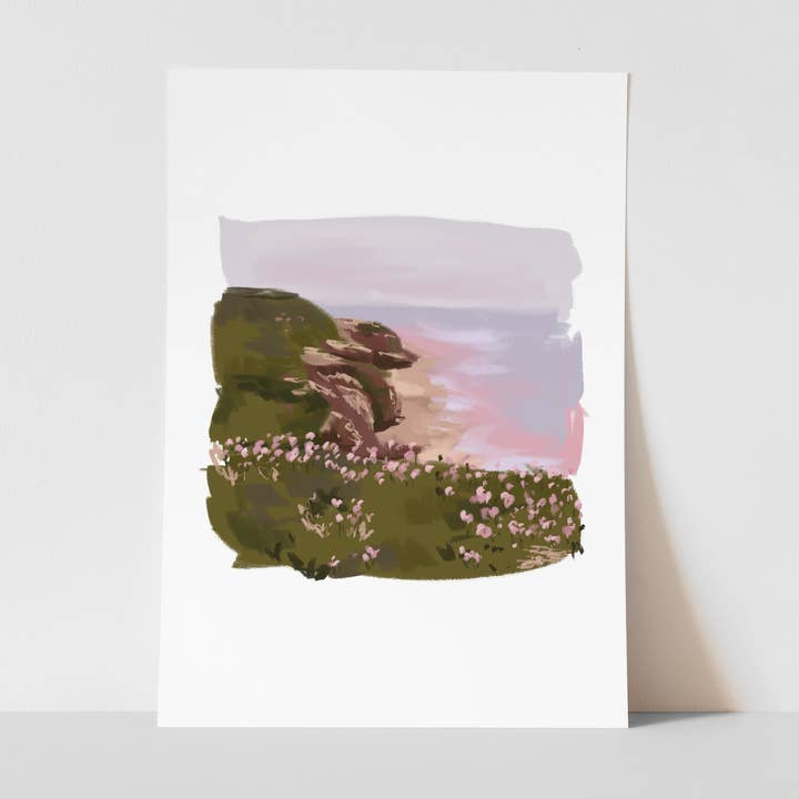 High Tide, Nature Art Print, Coastal Decor for wholesale by Georgie King Designs