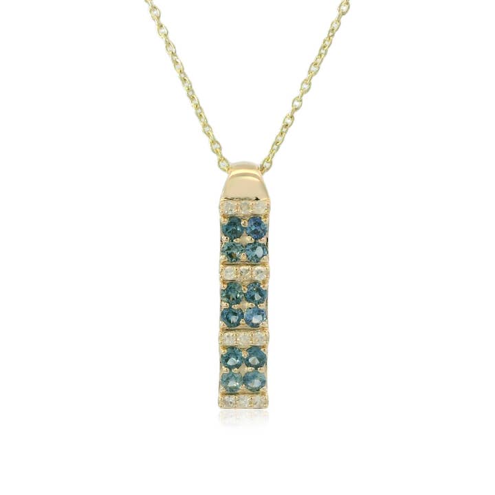Jaipur Jewelry - Wholesale Pendant/Charm Necklace - Ceylon Sapphire Pendant – 9KT yellow Gold | Fine Jewelry6