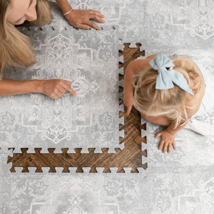 Toddlekind - Wholesale Play Mat - Kids & Baby - Haven Playmat | Parisa - Pearl Blue