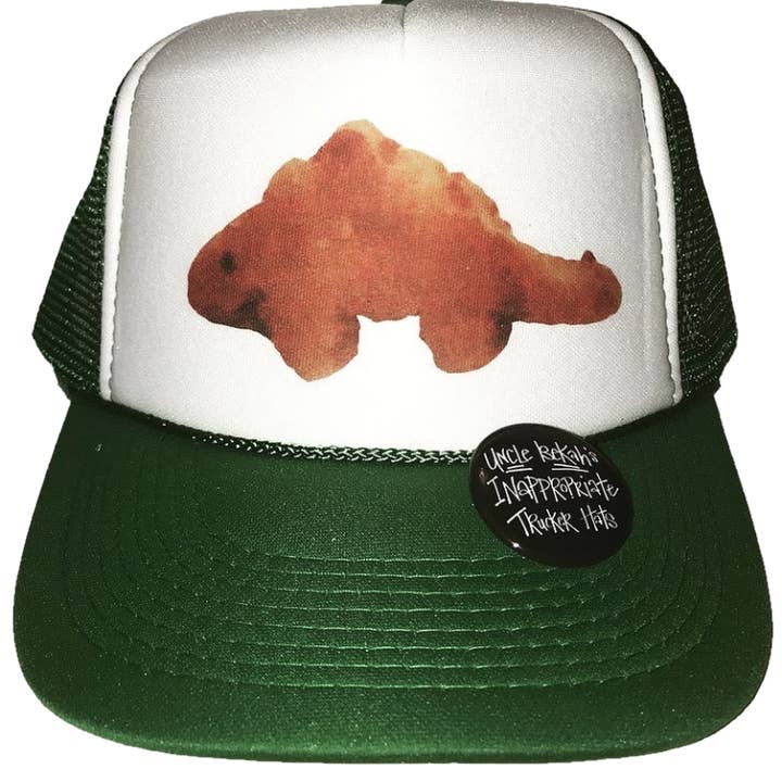 Inappropriate Trucker Hats - Wholesale Trucker Hat - Unisex - Dinosaur Chicken Nugget Trucker Hat
