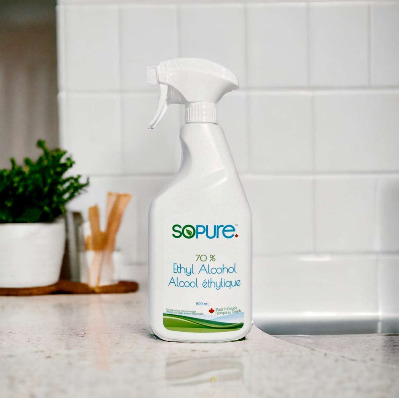 SoPure - Wholesale Universele reinigginsspray - SoPure 70% Ethylalcoholspray (800 ml), doos van 30