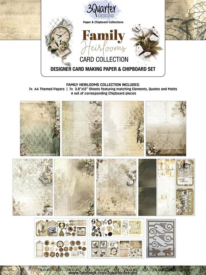 3Quarter Designs - Card Collection - Family Heirlooms for wholesale by Ecstasy Crafts Distributing