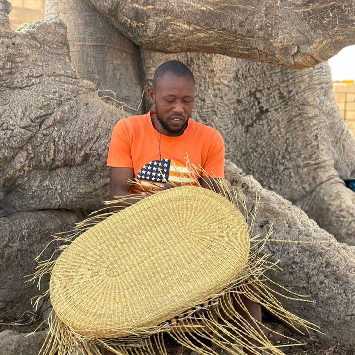 The Bam's Art Shop - Vendita all'ingrosso Letto - Cani e gatti - giallo, nero, cesto per cani intrecciato marrone naturale2