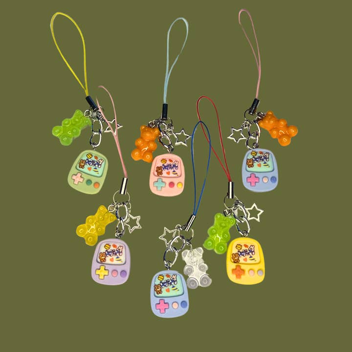 Gummy Bear Accessory Charm | Kawaii Gamer Arcade Console Handheld for wholesale by Faebelle Haven
