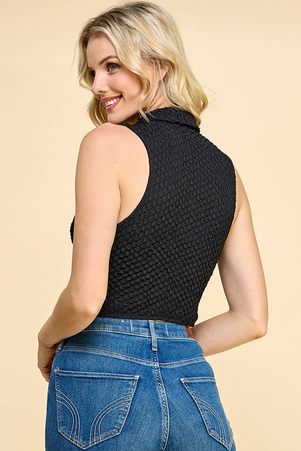 Heart & Hips - Vente Haut en maille – femme - JK50161 - DÉBARDEUR À NOUER DEVANT3