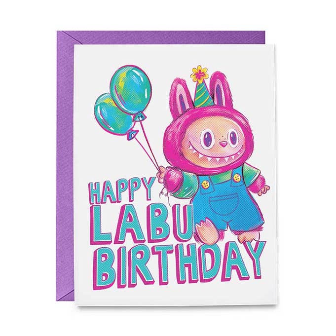 Happy Labu-birthday Card for wholesale by Hello Harlot