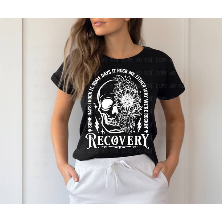 Sassy and Sublime - Wholesale Sublimation Transfer - Recovery Skull - White - DTF Transfer