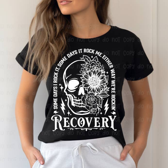 Recovery Skull - White - DTF Transfer for wholesale by Sassy and Sublime