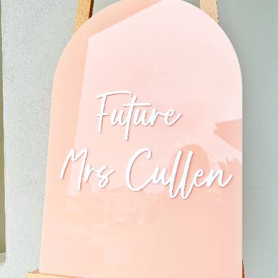 Hens Acrylic Welcome Sign | bridal Shower acrylic sign | event signage | hen decor for wholesale by Lavender Co Creative